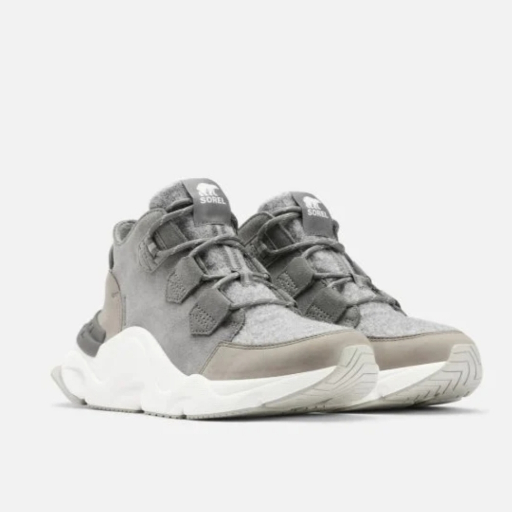 Sorel Kinetic Rnegd Caribou Insulated Waterproof Gray Sneaker Size 9.5 NWT NIB